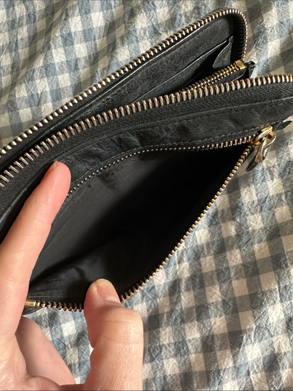 Miu miu black leather zipper wallet - Picture 6 of 7